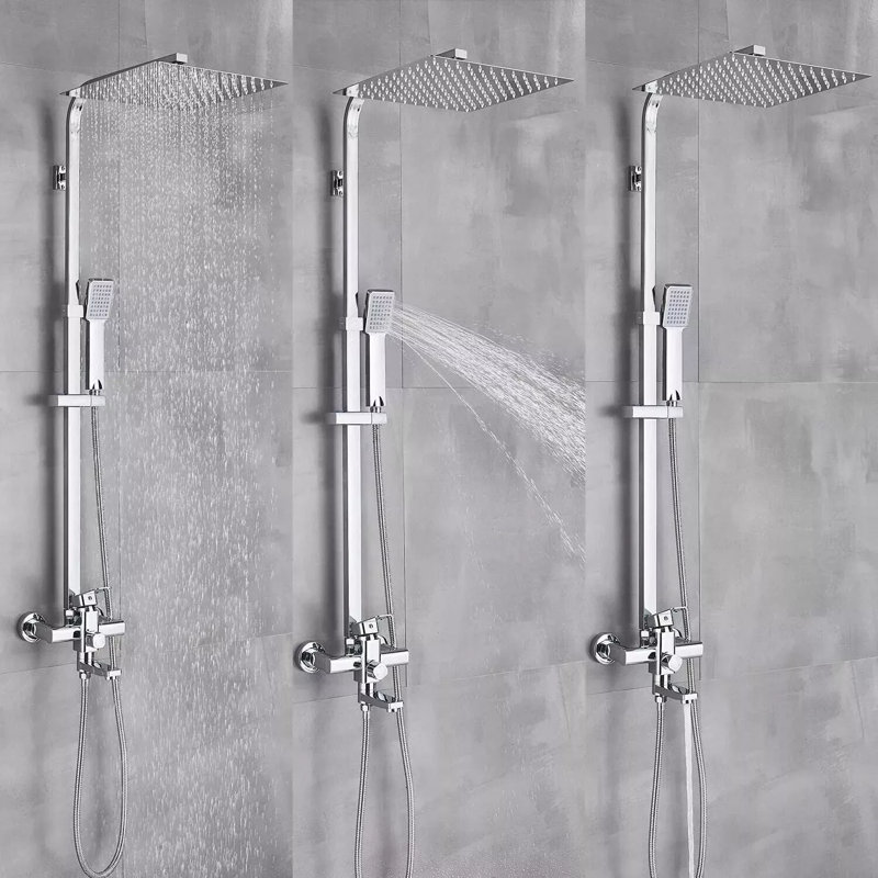 Système de douche complet avec valve brute