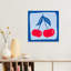 «Vibrant Red Cherries», impression d'art moderne sur fond de cerise moderne-1026510775