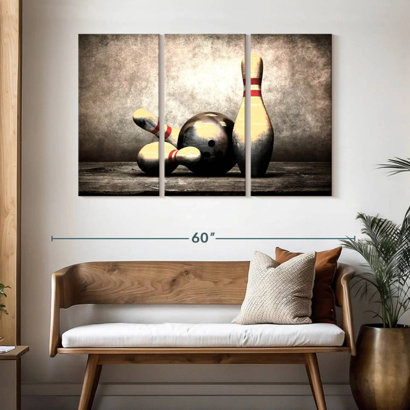 Grunge Bowling, 32" H x 50" W