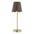 18" Metal Table Lamp With Brown Shade-1957445997