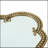 Scalloped Oval Parrett with Beaded Metal Frame