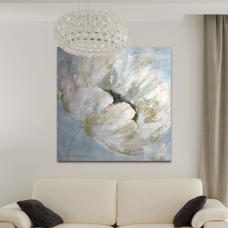 « blue blanc i », peinture sur toile tendue, H 10 po x l 10 po x P 1,5 po