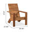 Chaise Adirondack résistante aux intempéries Renae