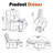 Aura 40.56" W Oversize Dual Motor Power Lift Recliner Chair With Heated And Massage Hidden Cup Holder-1655456292