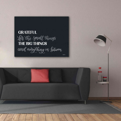 «Grateful For Everything» par l'imperfect Dust, art mural sur toile giclée