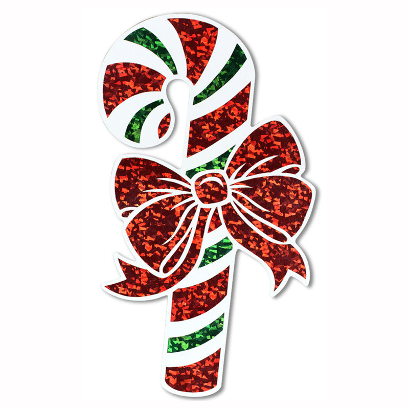 Découpe de Noël prismatique de canne de Noël