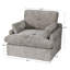 Jaquez - Fauteuil avec accoudoirs et coussins de style transitionnel en chenille de 41,5 po de largeur-1698659143
