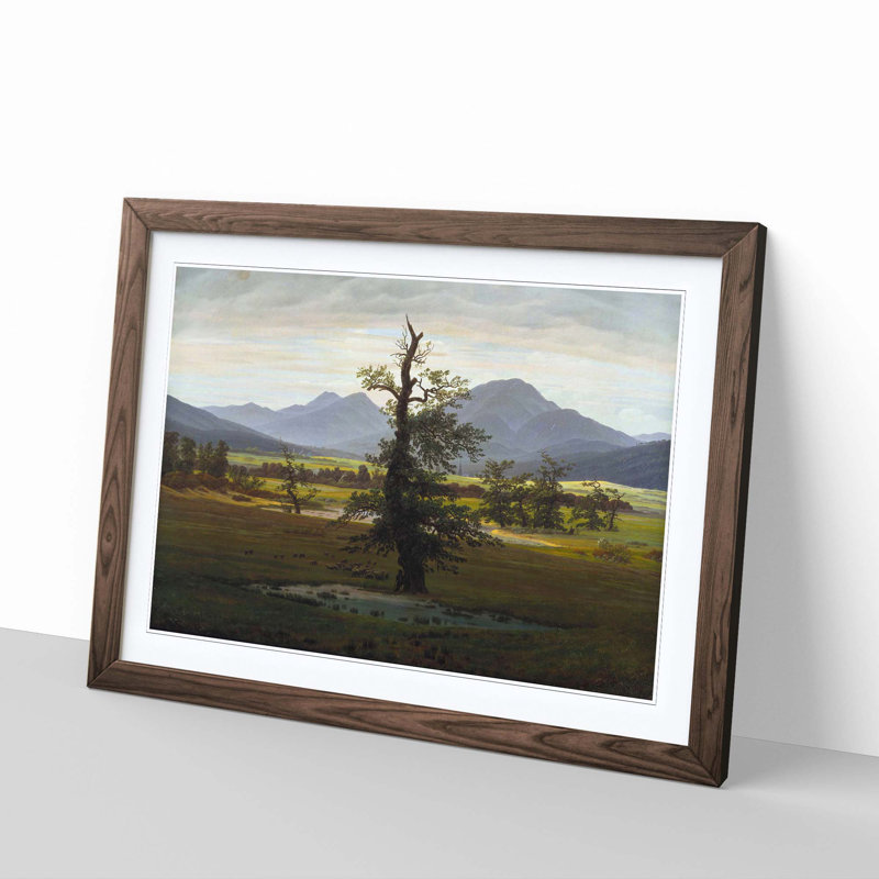 Friedrich Caspar David - Single Picture Frame Painting, Walnut