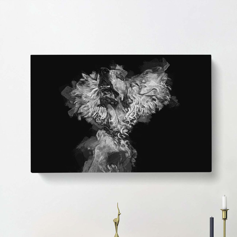 Cocker Spaniel In Abstract - Wrapped Canvas Print, 50cm H x 76cm W x 3cm D