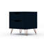 Table de chevet 20 po Rockefeller en bleu minuit (2 tiroirs)-1858421427