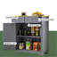 Armoire de rangement durable, armoire de rangement de cuisine, armoire de salon