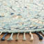 Tapis bleu / ivoire en laine touffeté à la main Jahiem-1481445082