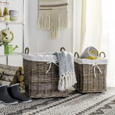 Rosalind Wheeler Wicker Decorative Basket