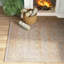 Tapis oriental bleu / crème / beige Vierzon-1361486148