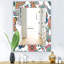 Miroir mural traditionnel fleur 48-40101193