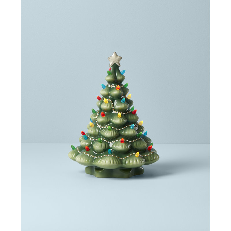 Treasured Porcelain Lit Tree, Green