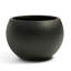 Pot de fleurs Fiberstone Sphere, pot de fleurs rond de 21,3 po de diamètre avec trou de drainage, grandes jardinières pour l'intérieur et l'extérieur, ouverture de 16,6 po à 14,8 po de hauteur, très grand, noir-1171051896-1171051897