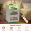 Table de chevet blanche avec USB Jenkinsburg