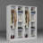 Modern White Wardrobe with Numerous Shelves, 63.0 x 70.9 x 20.4 inches | 100% Melamine Coated Particle Board, Thickness: 0.7 inches | Wall-Mountable, Stylish Storage Solution for Any Bedroom or Living Space-1406632111-1391135751