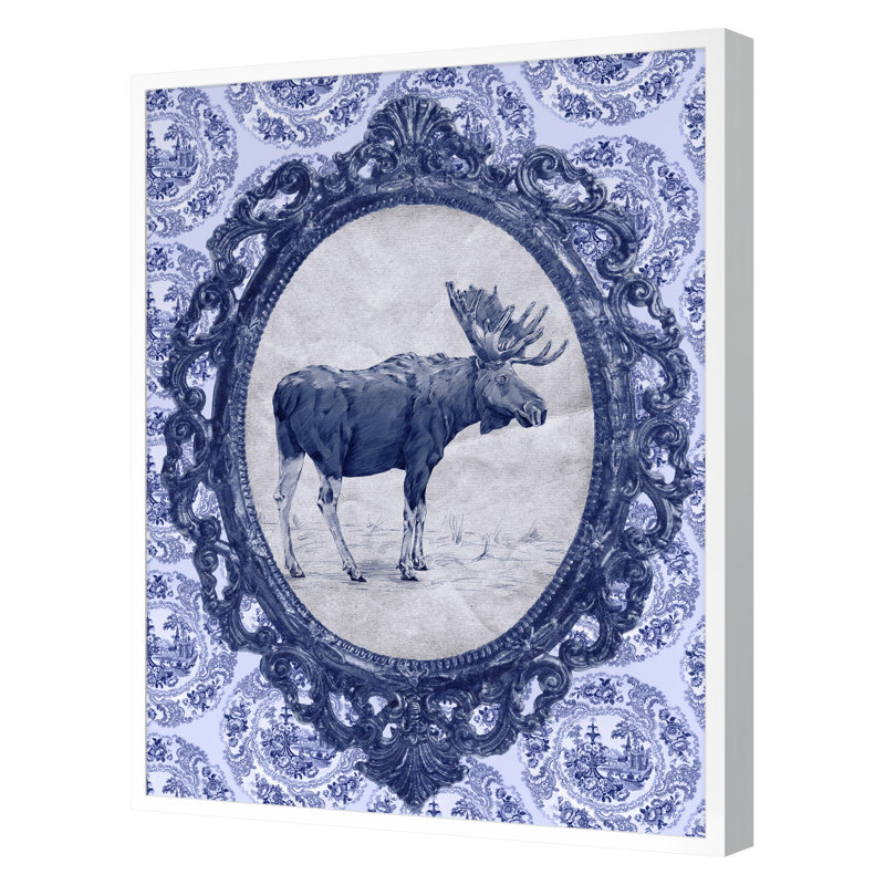 Toile Moose by the Studio - impression d'un seul cadre photo, H 36 po x l 27 po, Cadre blanc