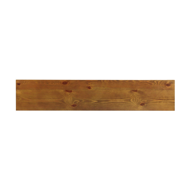 Oak Finish Console Table, 35" H x 72" W x 12" D