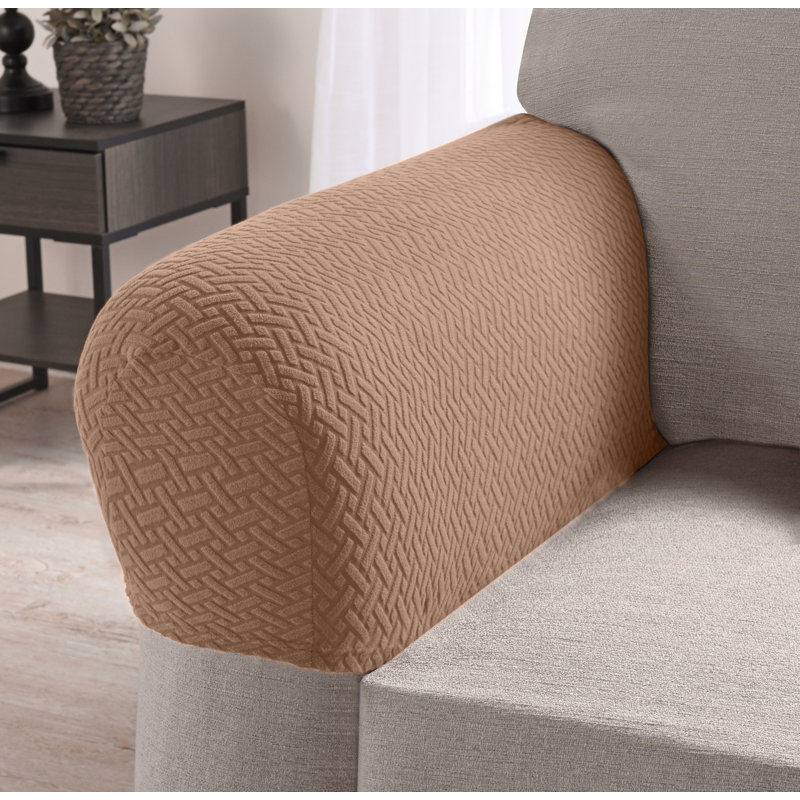 Housse pour coussin en T avec accoudoirs, Polyester sable