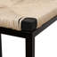Ensemble de 2 chaises de bar en corde de papier blanc crémeux, chic pour la cuisine. Structure en métal, siège confortable, ne pas utiliser les tabourets comme cordes à sauter de 2 - siège tissé à la main de conception moderne pour divers espaces 220 lb maximum-2132675164
