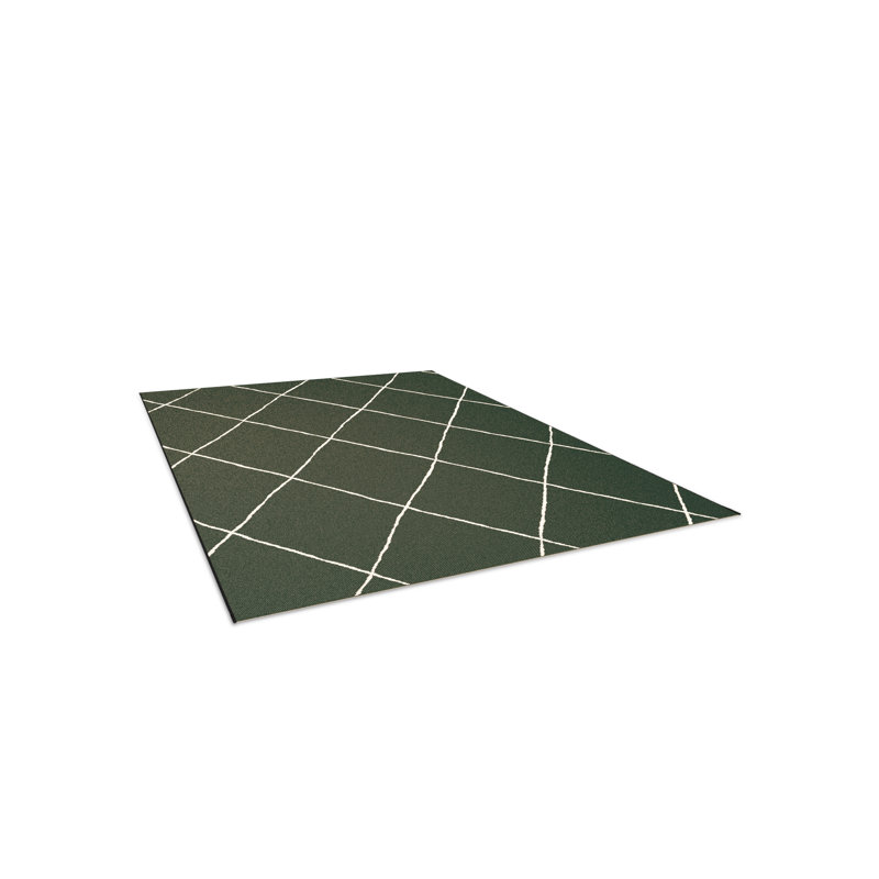 Geometric Indoor / Outdoor Area Rug, Rectangle 163cm x 213cm