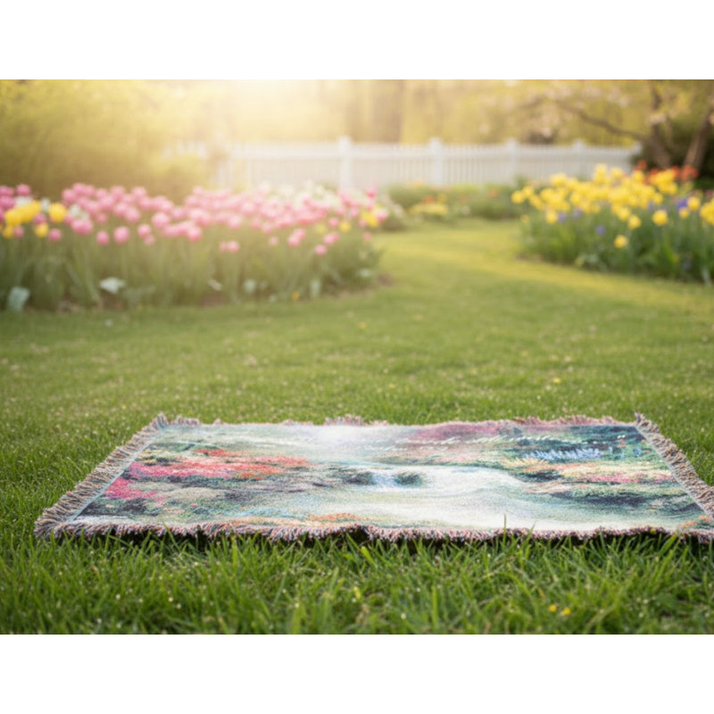 Jeté de tapisserie en coton manuel 50 x 60
