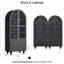 Armoire de rangement pour garde-manger 71 po avec bibliothèques, portes vitrées et 4 tiroirs (ensemble de 2)-141278778