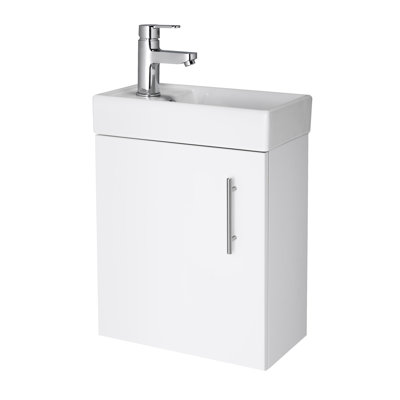 Vault 400mm Single Bathroom Vanity with Integrated Vitreous China Basin