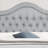 Upholstered Polyester Tufted Button Adjustable Height Headboard with Footboard-746808043-746808040