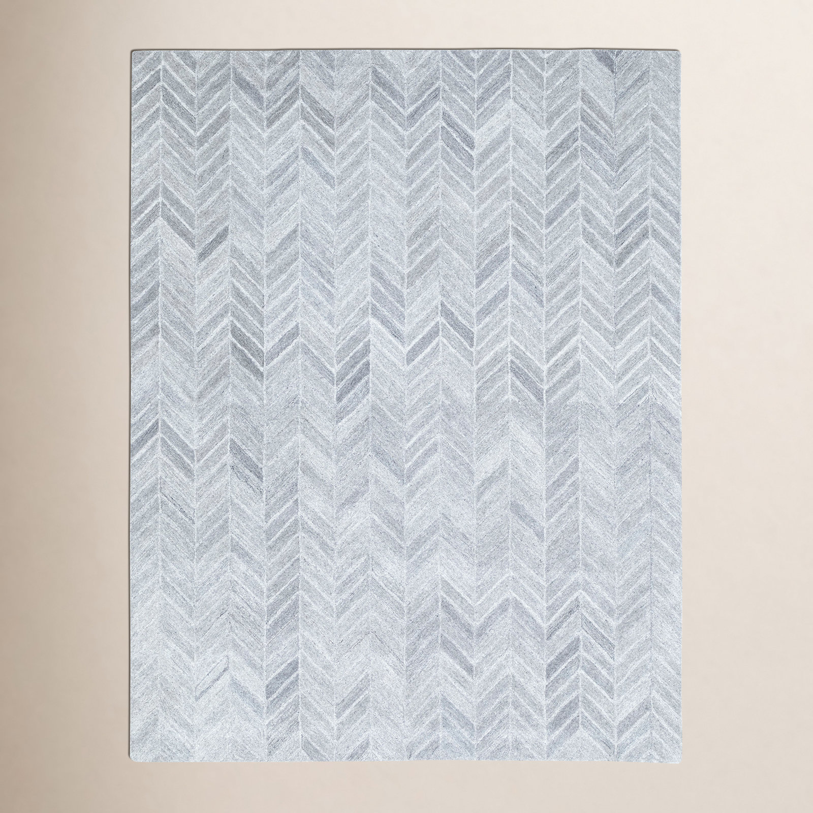 NuStory Herringbone Hand-Tufted Chevron Rug, Rectangle 7'6" x 9'6"