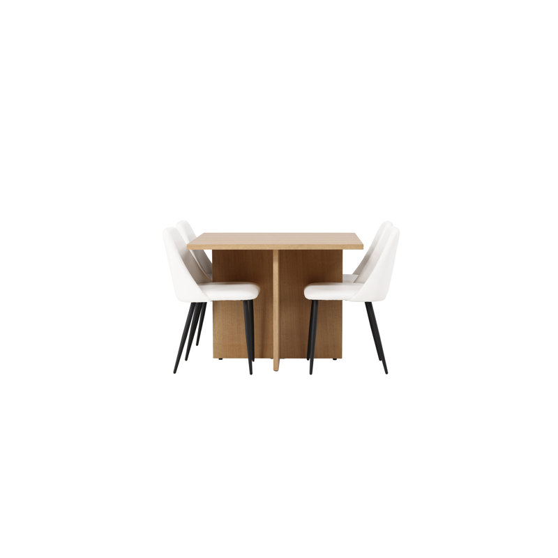 Fontaine 4 - Person Dining Set, White