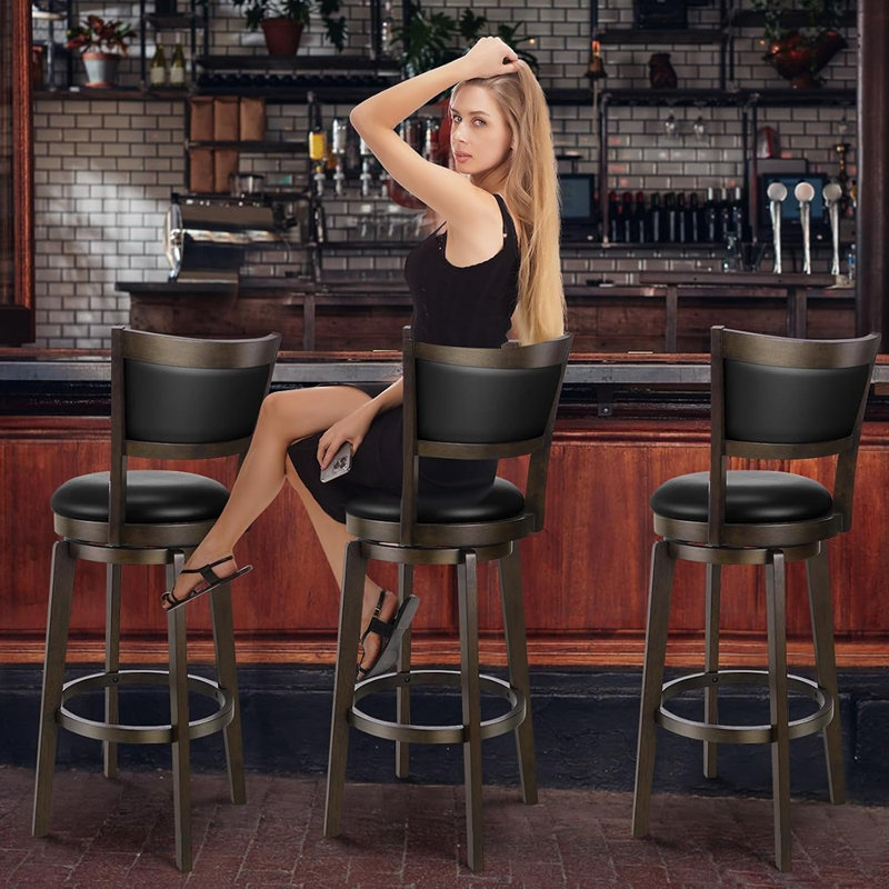 Tabourets de bar pivotants à hauteur de comptoir, chaises de cuisine et de salle à manger modernes