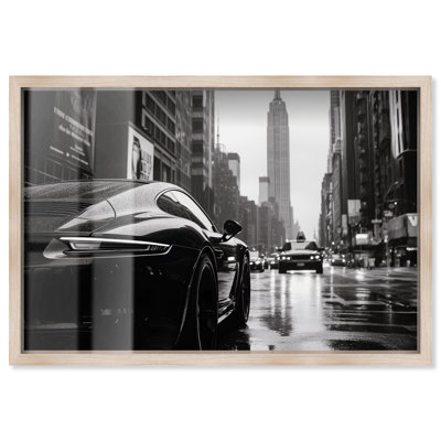 Rainy Day New York Shadowbox Print Elegant Photography by Art Remedy