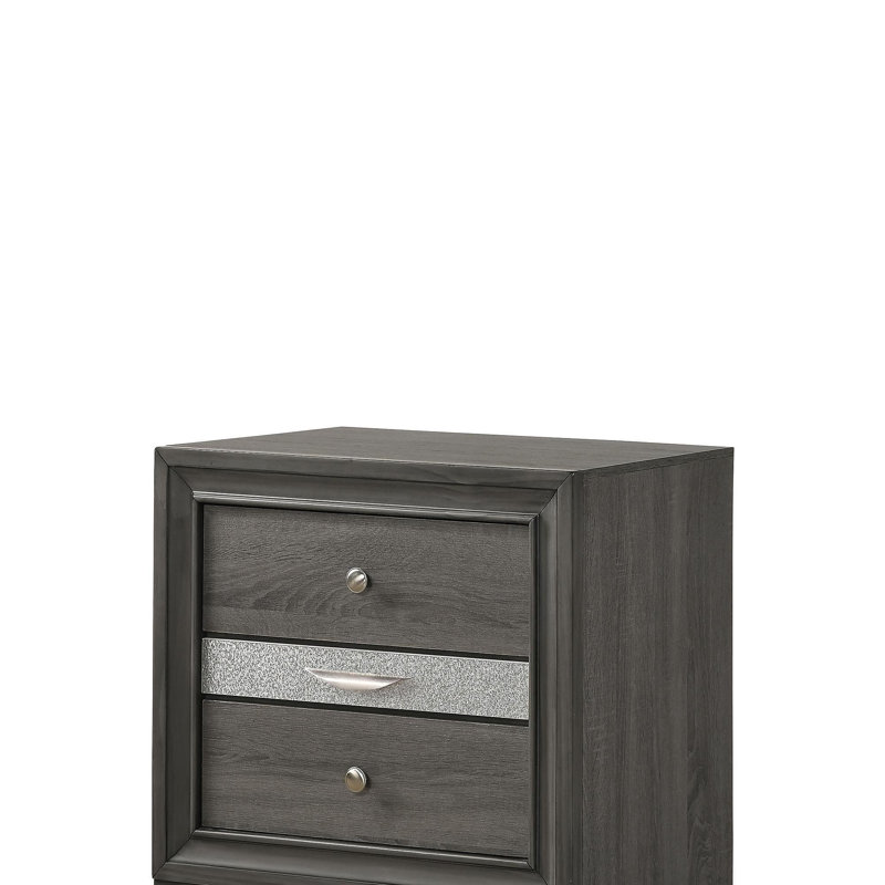 Table de chevet Matrix - gris
