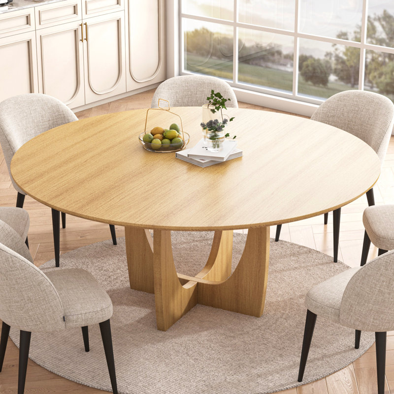 Table de salle à manger 30 "H, H 30 po x L 59 po x l 59 po, Bois naturel