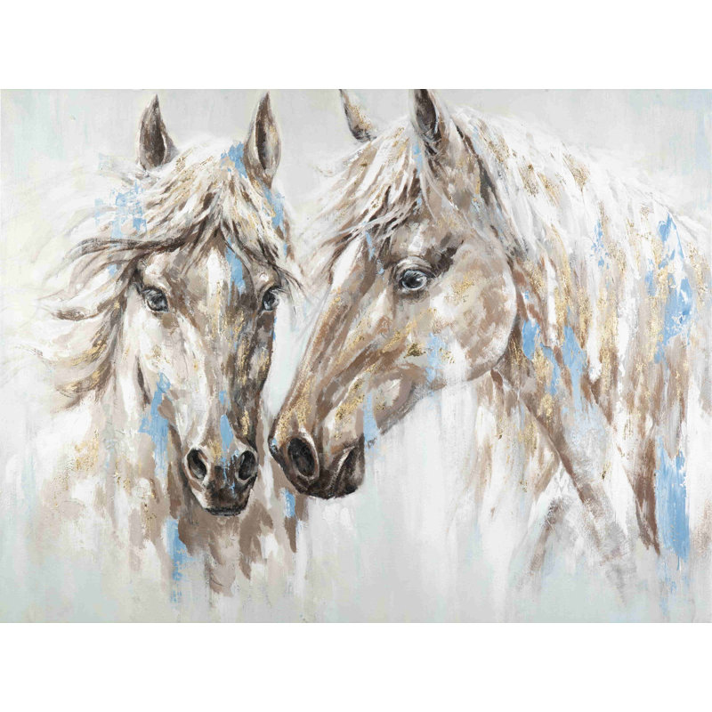 Kaylle Shining Horses - impression sur toile tendue, H 12 po x l 16 po x P 1 po