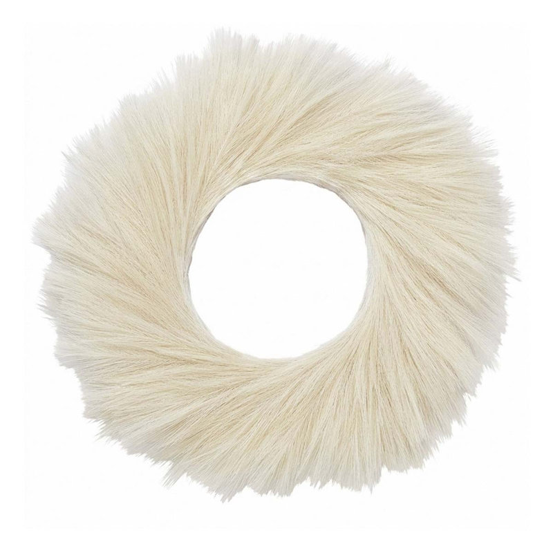 Couronne de 22 po Boho Pampas, Beige