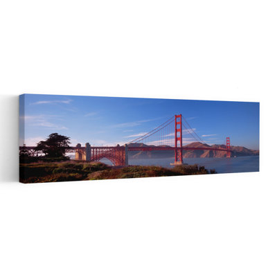 Golden Gate Bridge San Francisco California USA by Thomas Winz - Wrapped Canvas Panoramic Print