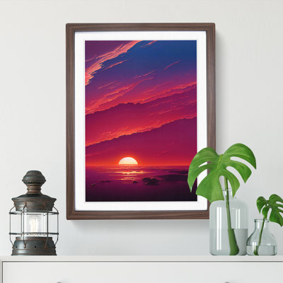 Unreal Ocean Sunset - Wall Art