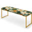 Banc tropical rembourré or-135454620