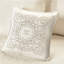 Housse de lit de jour Country Cottage en crème - réversible 6 pièces avec bord festonné, convient au matelas simple et à l'allure chic chic