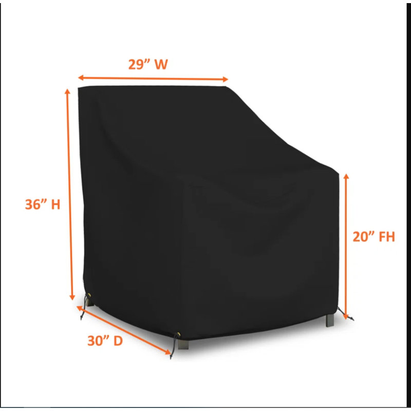 Outdoor Chair Cover, 91.4cm H x 73.7cm W x 76.2cm D