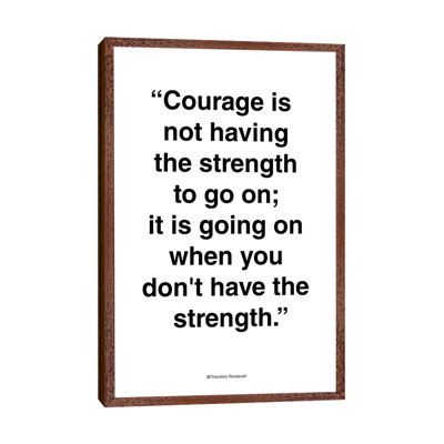Courage - Print on Canvas