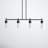 Washington Mews 34" W Metal 4-Light Kitchen Island Pendant with Clear Glass Shades-793880088