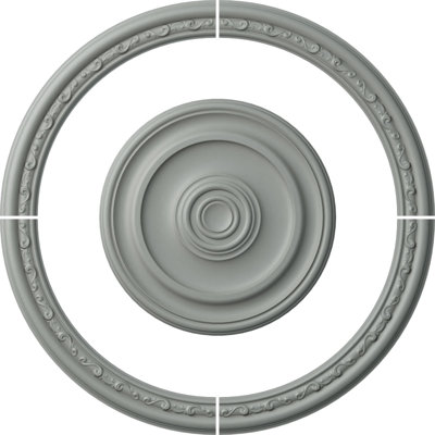 Ensemble d'anneaux de plafond avec médaillon de plafond de 19 3/4 po de diamètre traditionnel