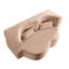 Plancher pliant convertible rose pleine grandeur, doux et velours côtelé, rembourré de mousse, 2 coussins, sans assemblage, rembourré de velours côtelé rembourré de mousse, assemblage, idéal pour jouer dans les petites salles de classe-1001577954