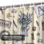 Horloge aquarelle moderne avec décor de ferme moderne, bouquet de fleurs bleues et 12 crochets-304778403